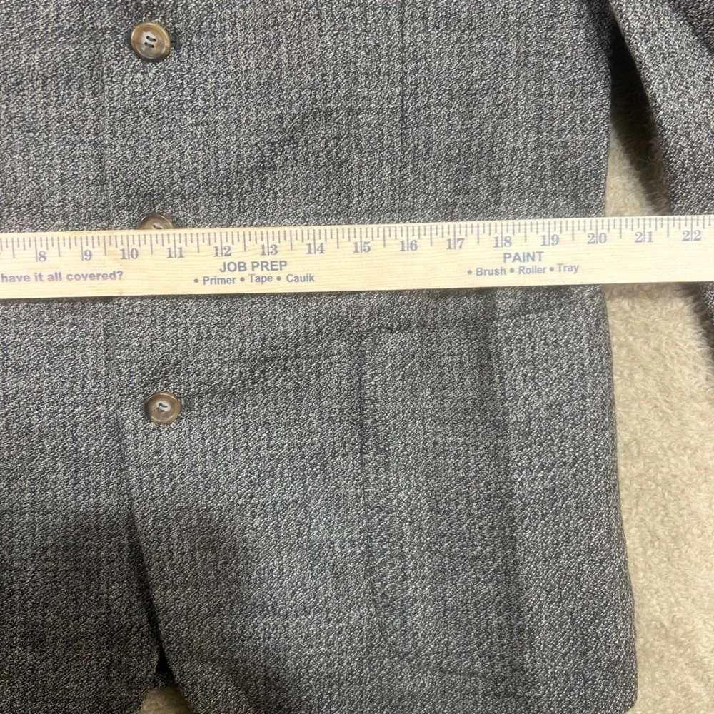 J. Rigggings Mens 42R Gray Tweed Wool Blend Blazer Sport Coat Jacket